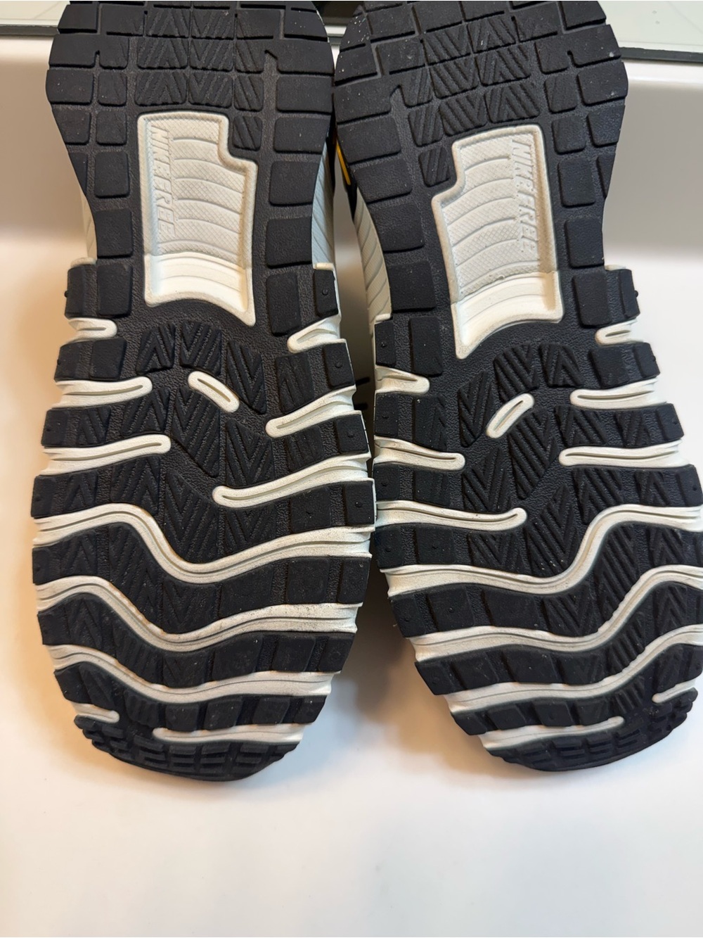 Nike Gray Athletic Sneakers with Orange Swoosh Accents - Picture 4 of 8